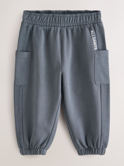 smALLSAINTS Charcoal Grey Barrel Leg Younger Boys Sweatpants image 6