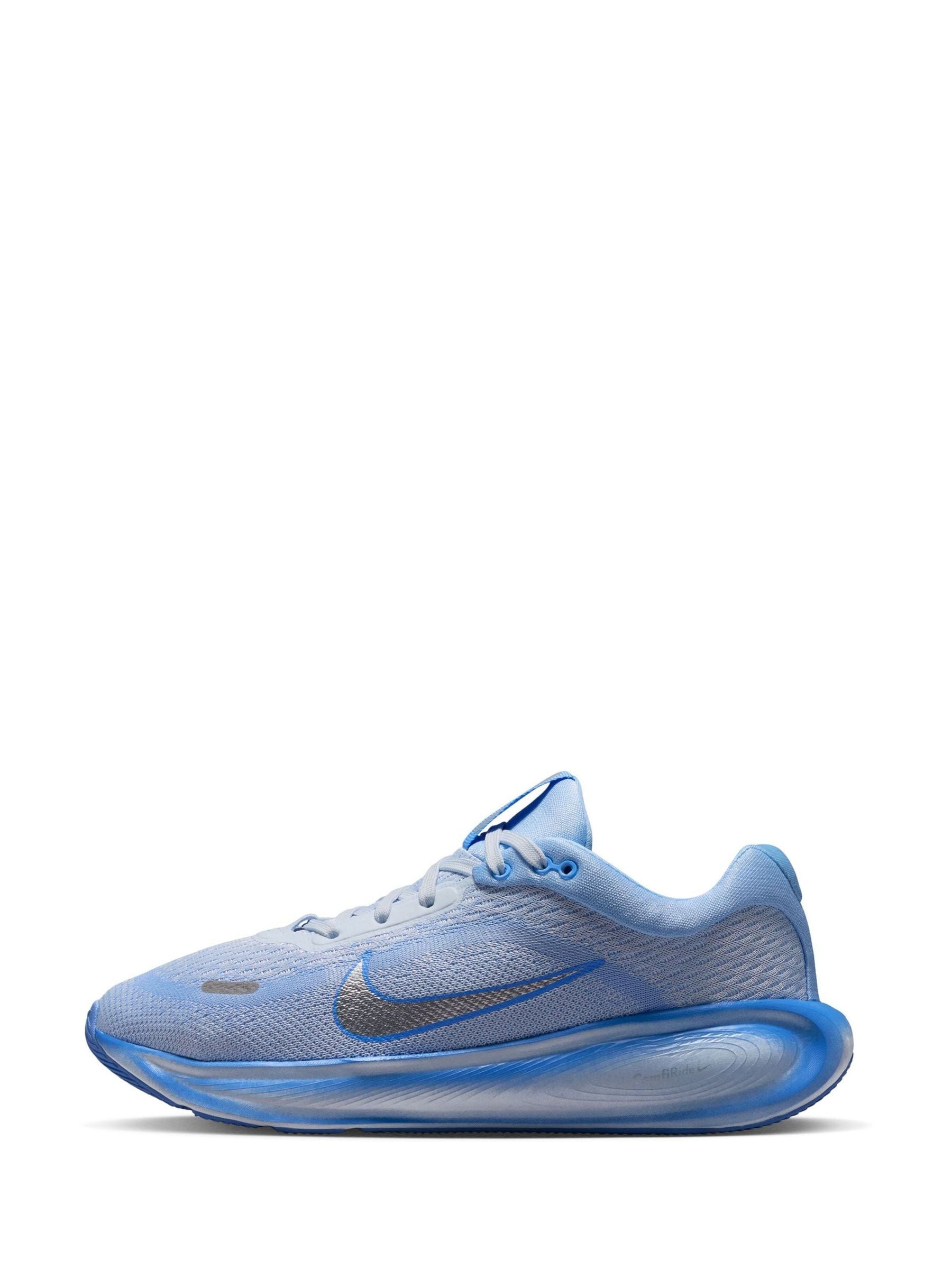Nike Grey Silver Youth Stellar Ride Trainers image 4
