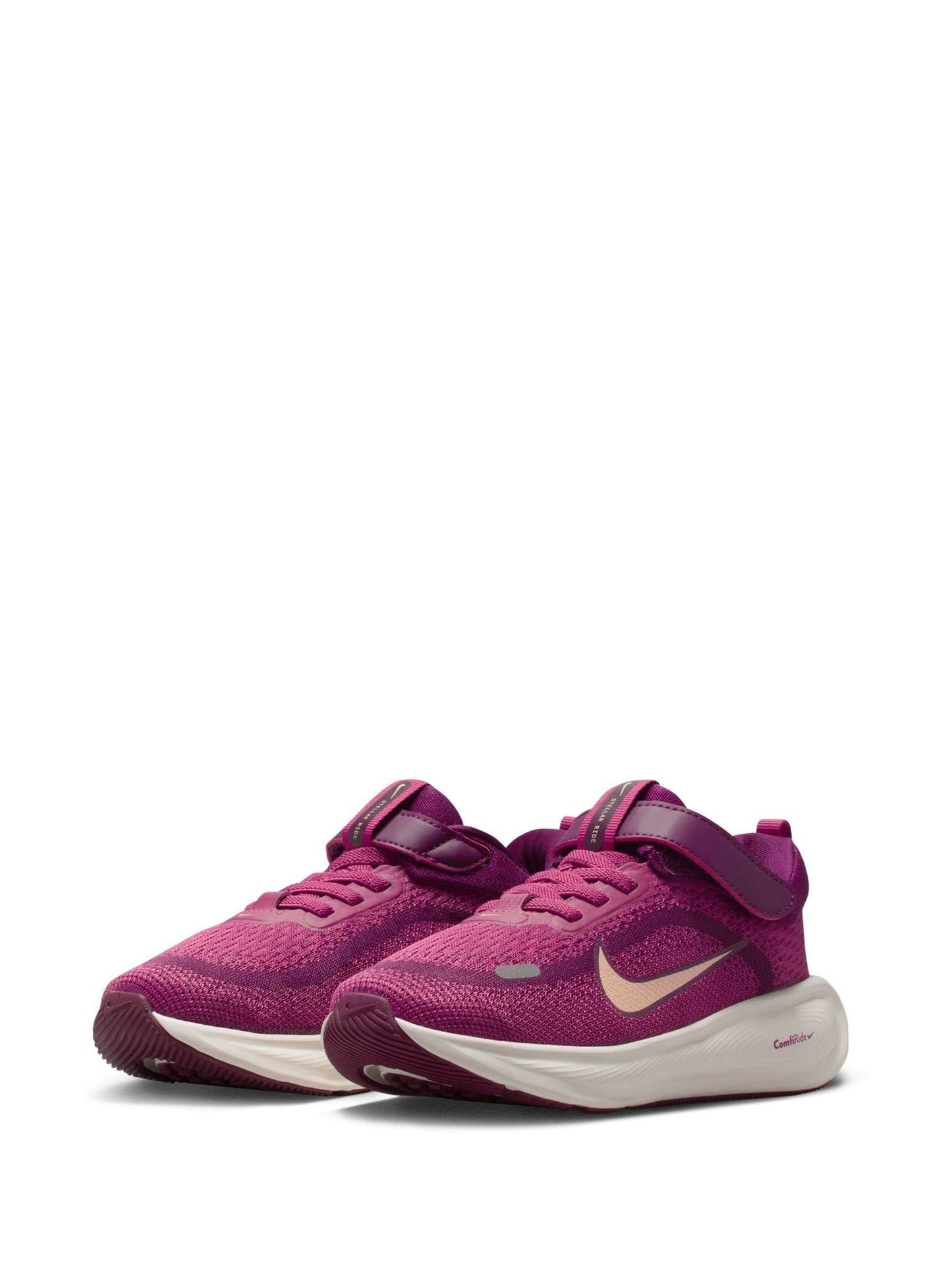 Nike Pink Beet and Bordeaux Red Junior Stellar Ride Trainers image 5