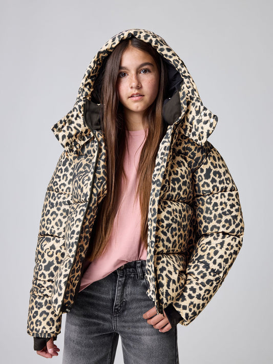 smALLSAINTS Leopard Underground Padded Coat - image 1
