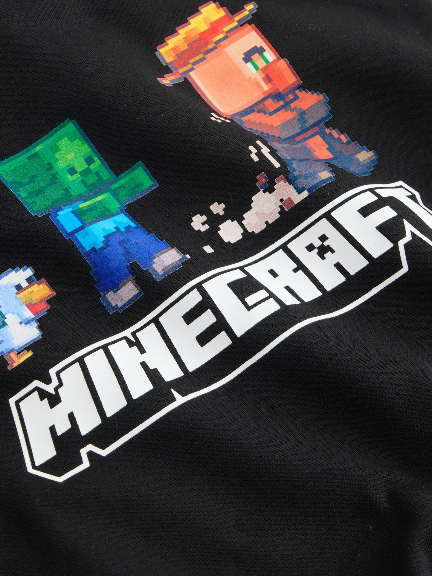 Black Minecraft Hoodie (3-16yrs)