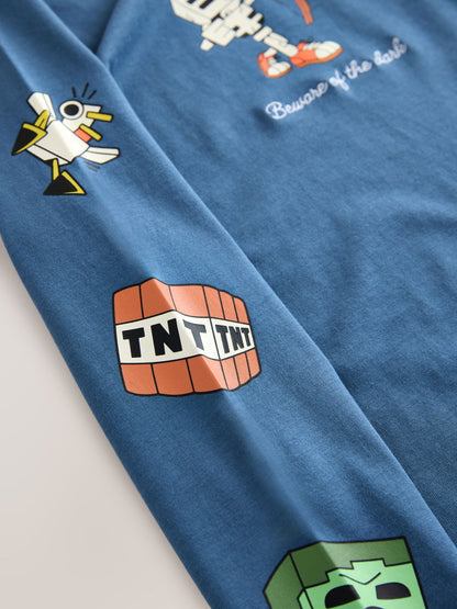Dsiney Kidz - Blue Minecraft Long Sleeve T-Shirt (3-16yrs) image 3