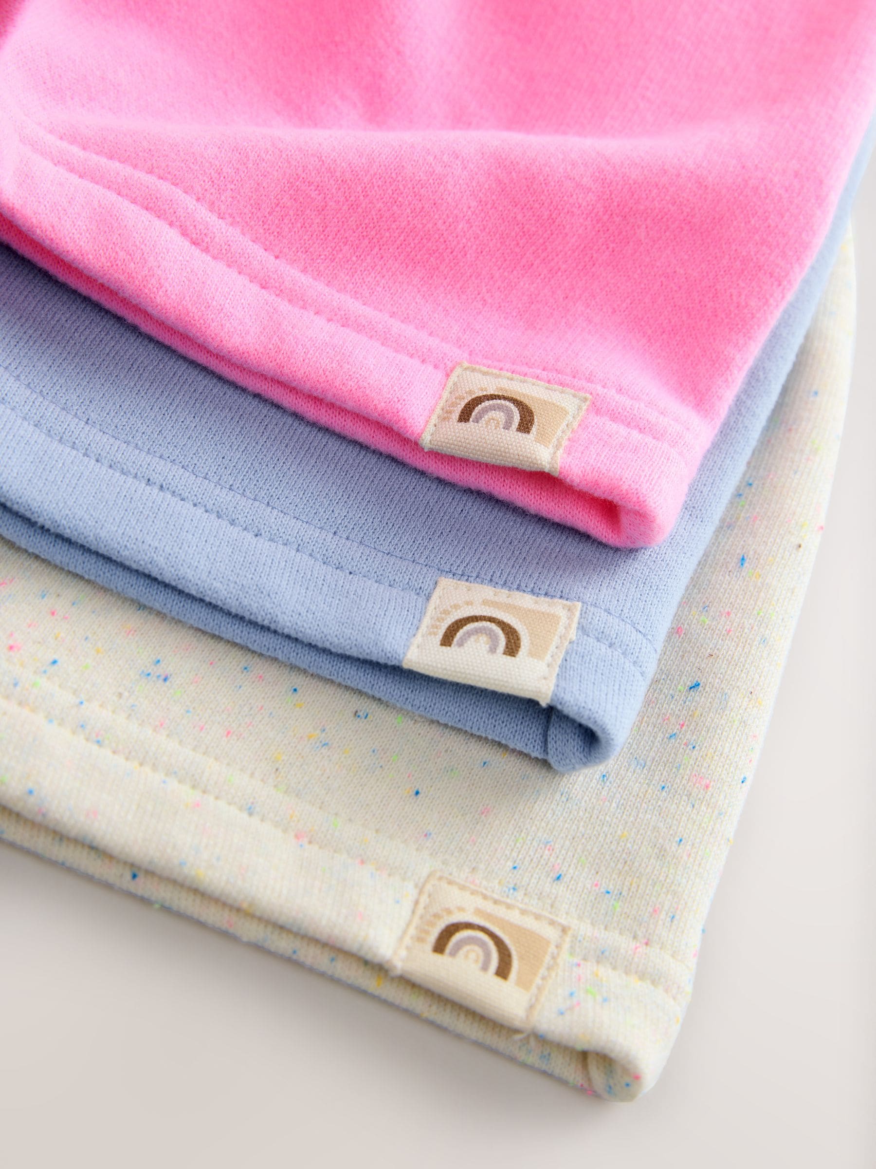 Blue/Pink/Oatmeal Shorts Set 3 Pack (3mths-7yrs) image 6