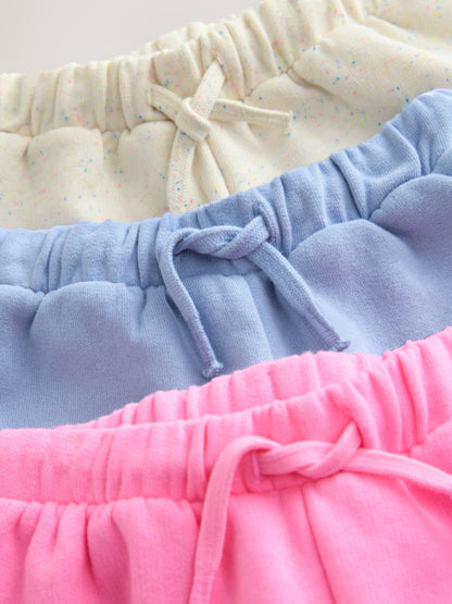 Blue/Pink/Oatmeal Shorts Set 3 Pack (3mths-7yrs) image 7