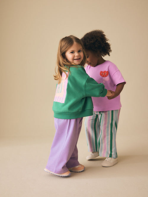 Dsiney Kidz - Green/Pink Top & Trousers Set 2 Pack (3mths-7yrs) image 1
