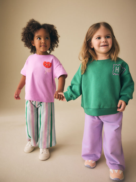 Dsiney Kidz - Green/Pink Top & Trousers Set 2 Pack (3mths-7yrs) image 2