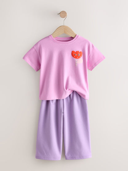 Green/Pink Top & Trousers Set 2 Pack (3mths-7yrs) image 7