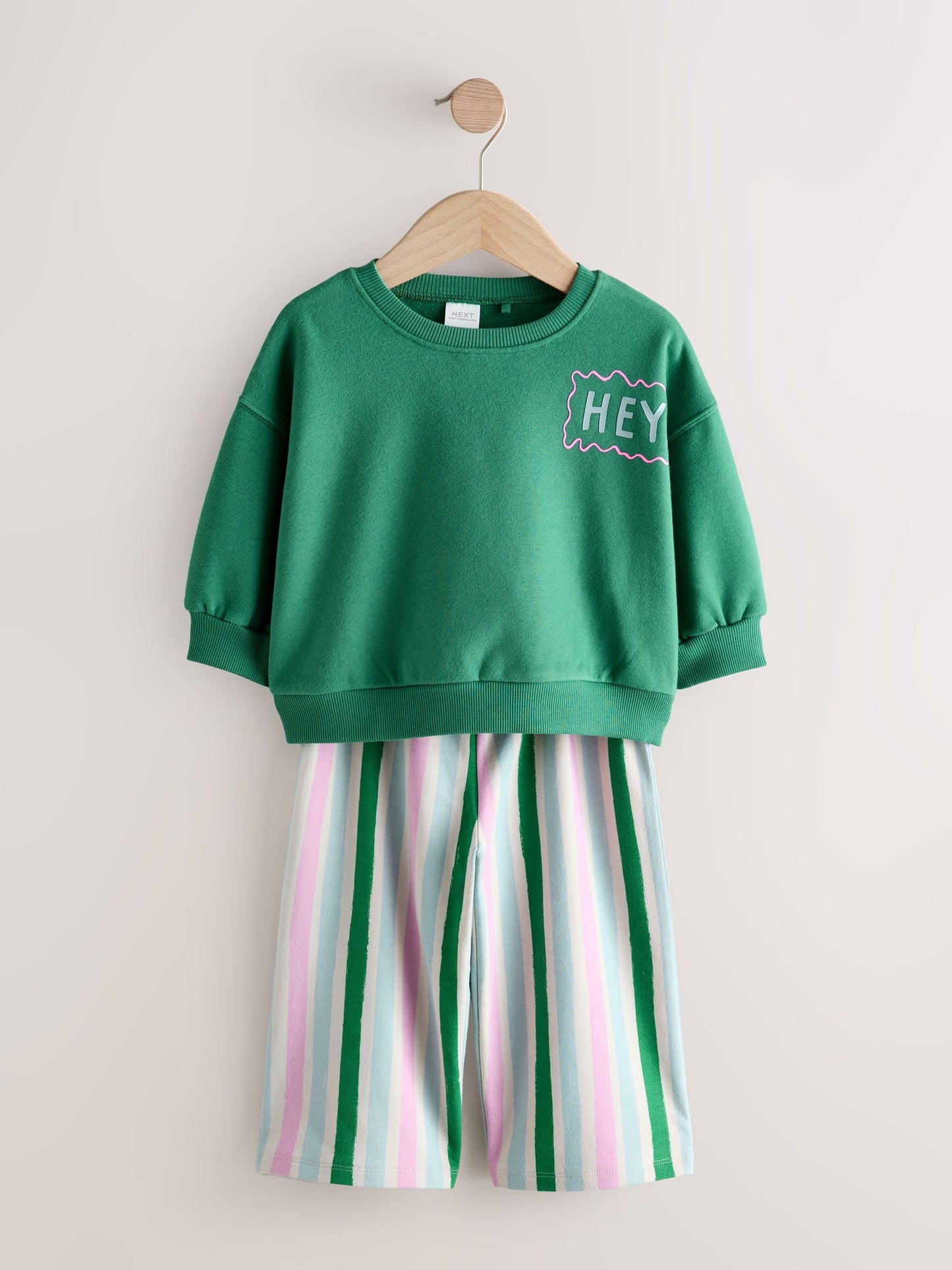 Green/Pink Top & Trousers Set 2 Pack (3mths-7yrs) image 8