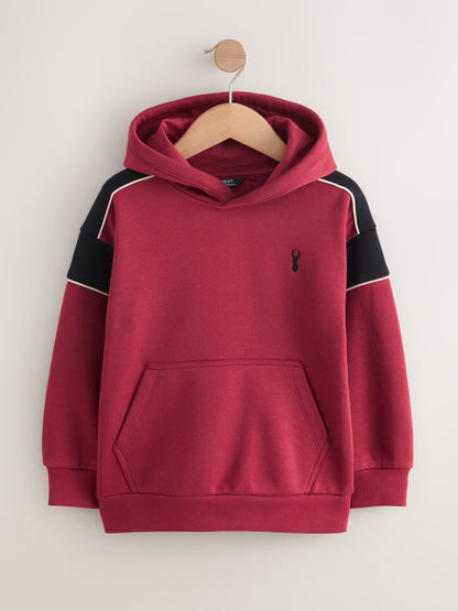 Red Colourblock Hoodie (3-16yrs)