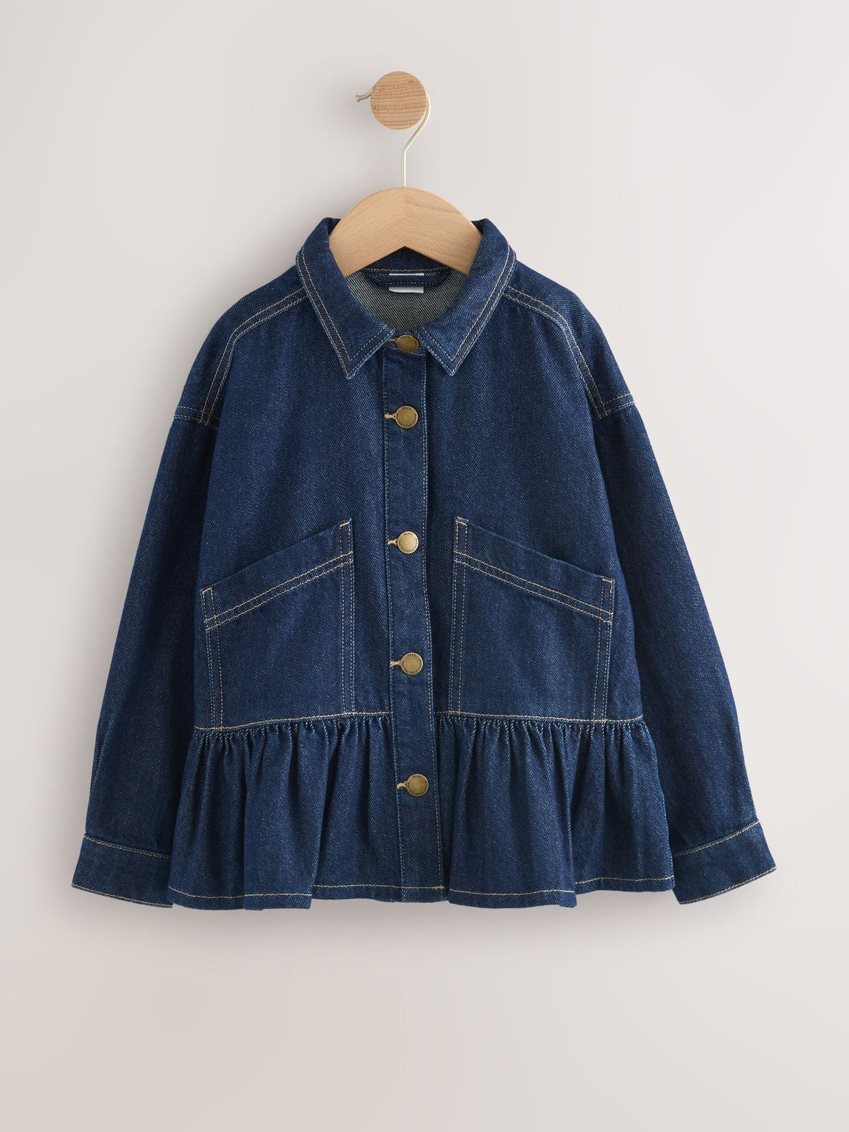 Dsiney Kidz - Indigo Blue Peplum Hem Denim Jacket (3-16yrs) image 6