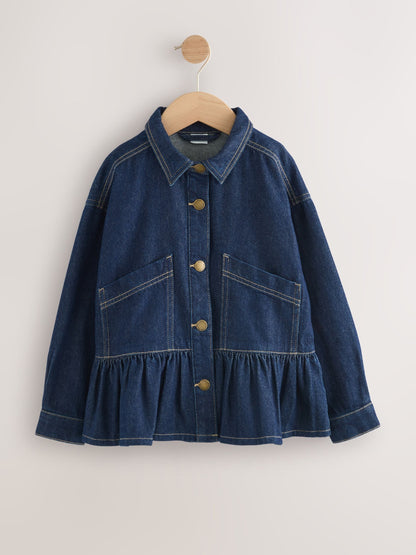 Dsiney Kidz - Indigo Blue Peplum Hem Denim Jacket (3-16yrs) image 6
