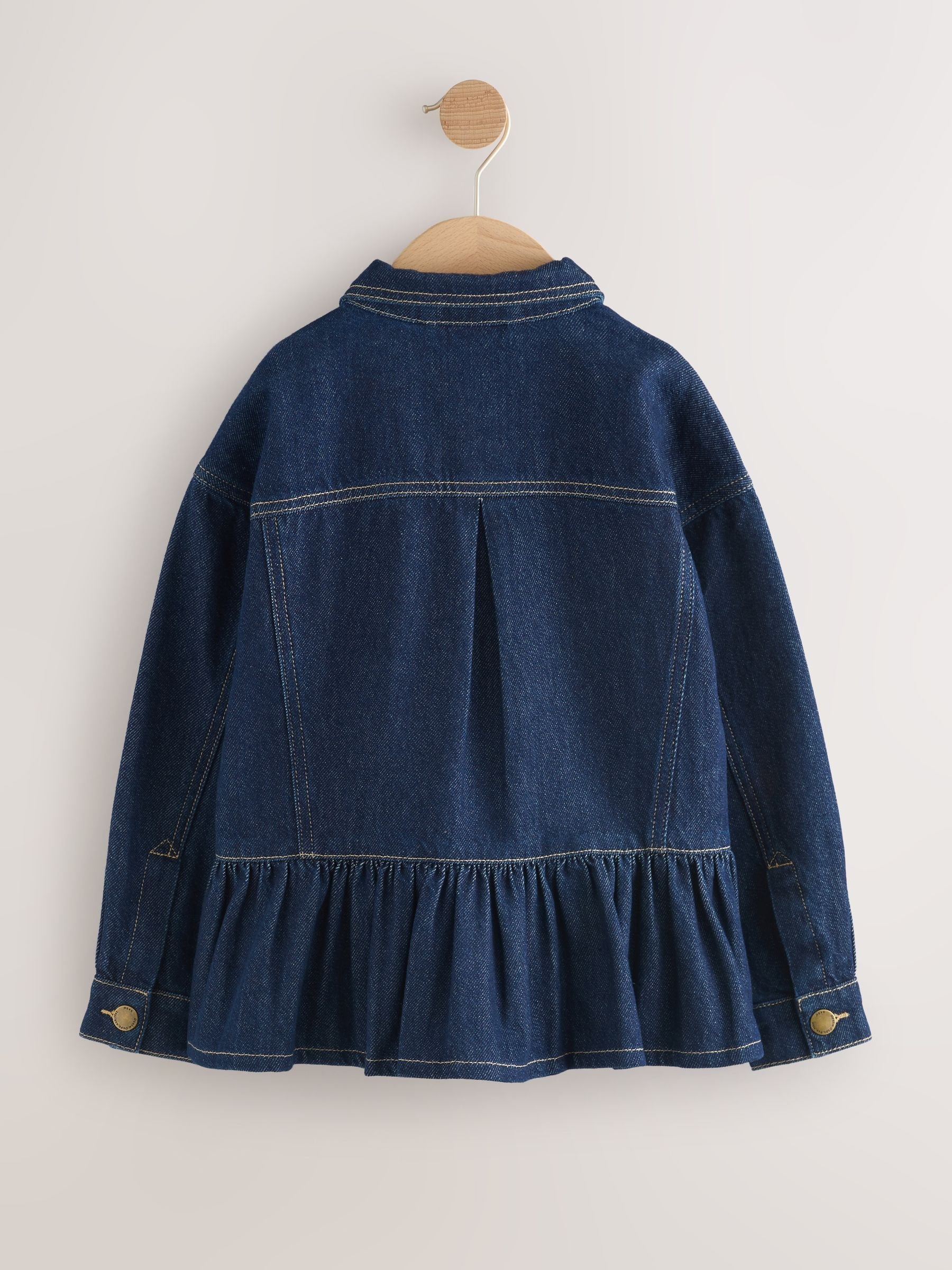Dsiney Kidz - Indigo Blue Peplum Hem Denim Jacket (3-16yrs) image 7