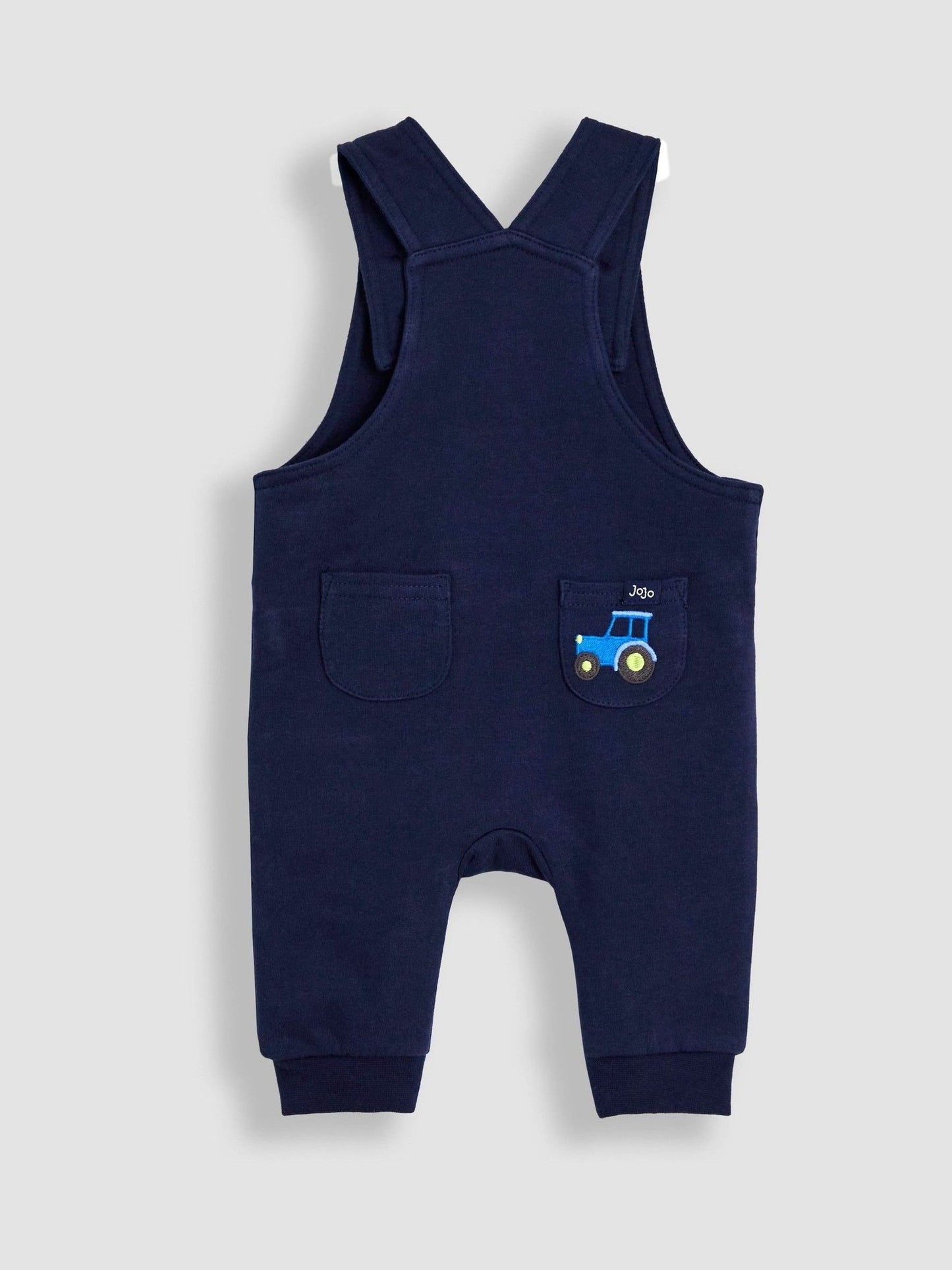 JoJo Maman Bébé Light Blue 2-Piece Applique Dunagreee & Top Set image 6