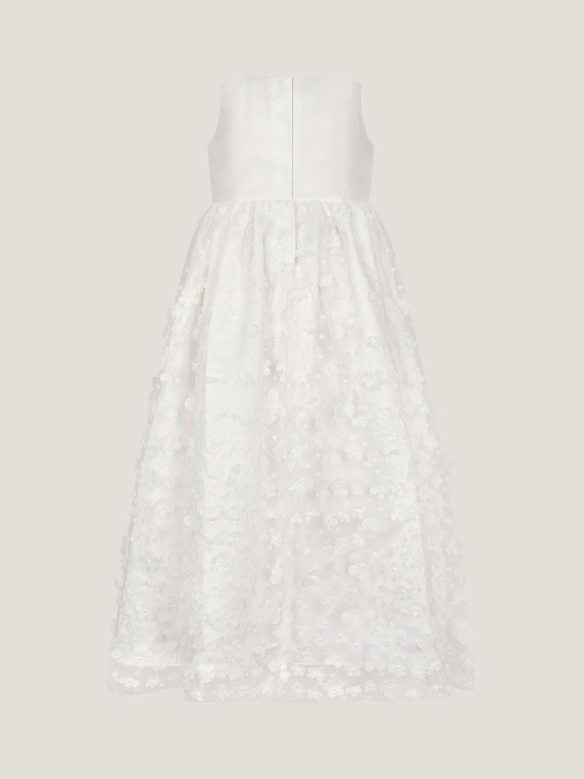 Dsiney Kidz - Monsoon White Floral Appliqué Baby Christening Dress image 2
