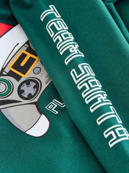 Green Controller Christmas Hoodie (3-16yrs)