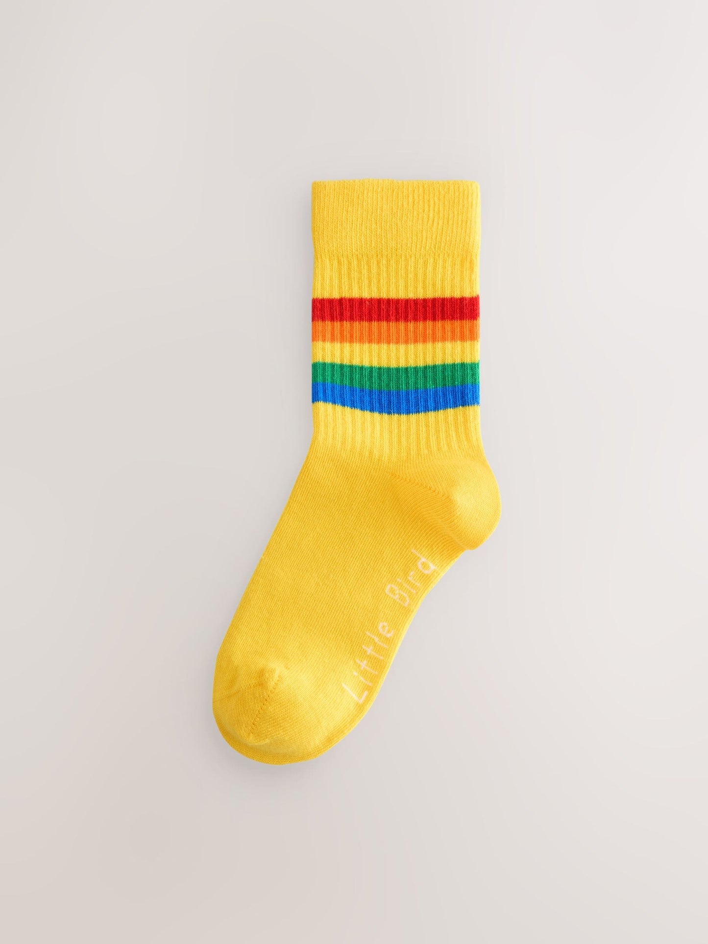 Little Bird by Jools Oliver Bright Rainbow Striped Tube Socks 6 Pack image 4