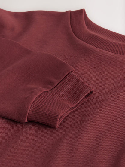 Dsiney Kidz - Burgundy Red Relaxed Fit Long Sleeve Heavyweight T-Shirt (3-16yrs) image 5