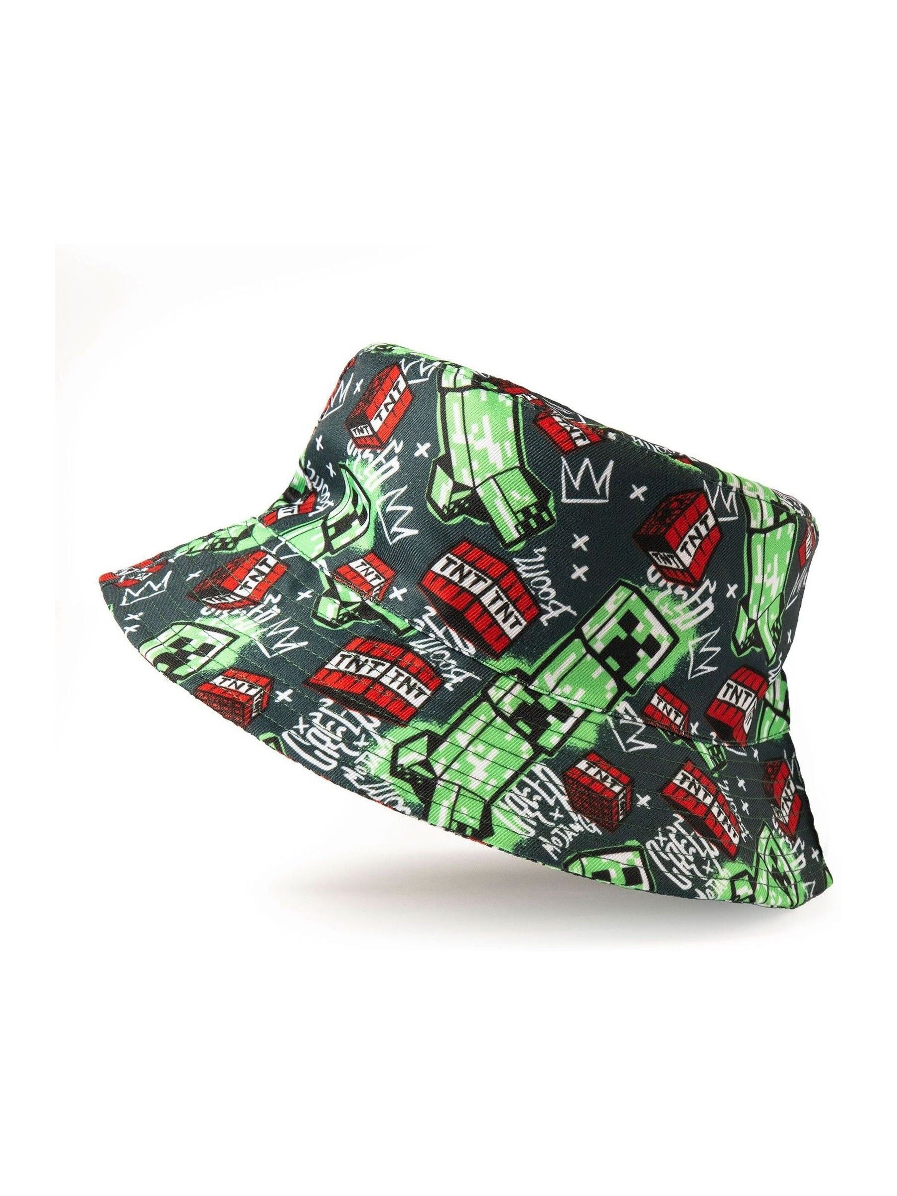 Dsiney Kidz - Vanilla Underground Green Kids Minecraft Multicoloured Bucket Hat image 1