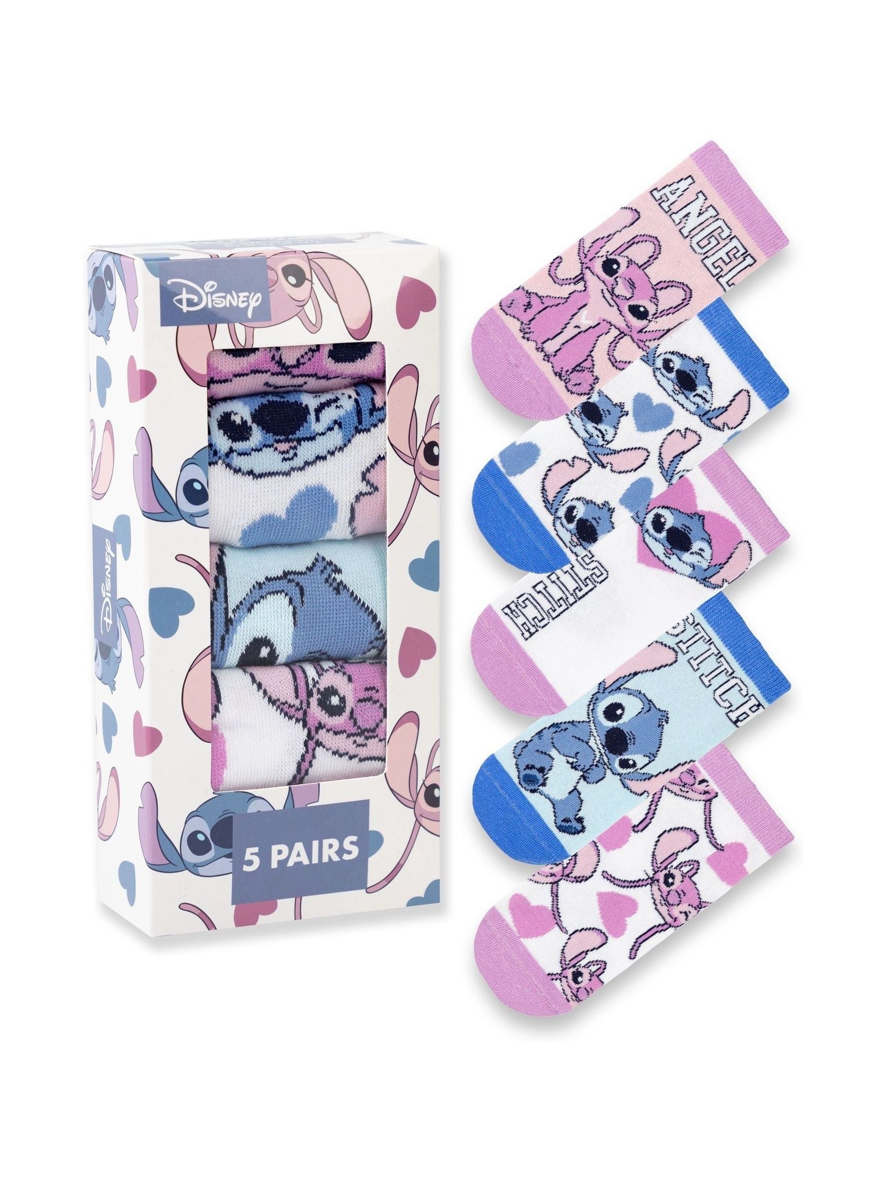 Vanilla Underground Multi Disney Girls Calf Socks Set of 5 image 1