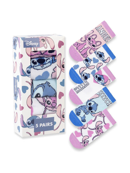 Vanilla Underground Multi Disney Girls Calf Socks Set of 5 image 1