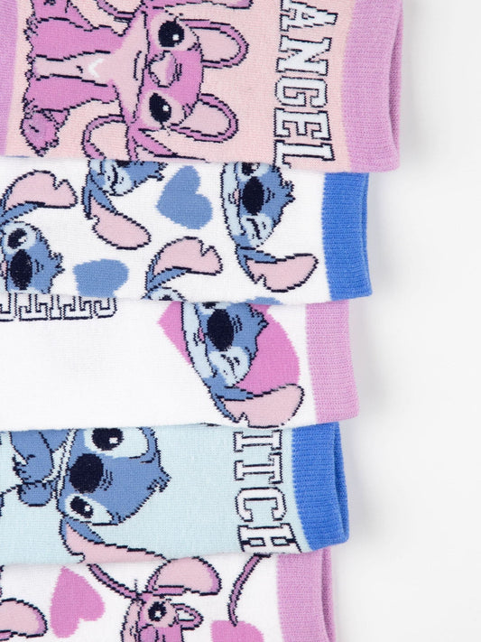 Vanilla Underground Multi Disney Girls Calf Socks Set of 5 image 2