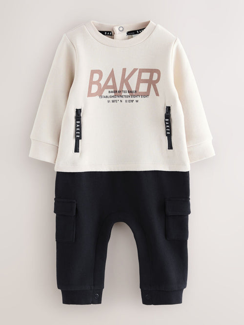 Baker by Ted Baker Stone Mockable Rompersuit image 1