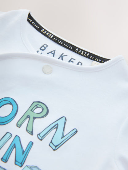Baker by Ted Baker Born In 2026 White Sleepsuit