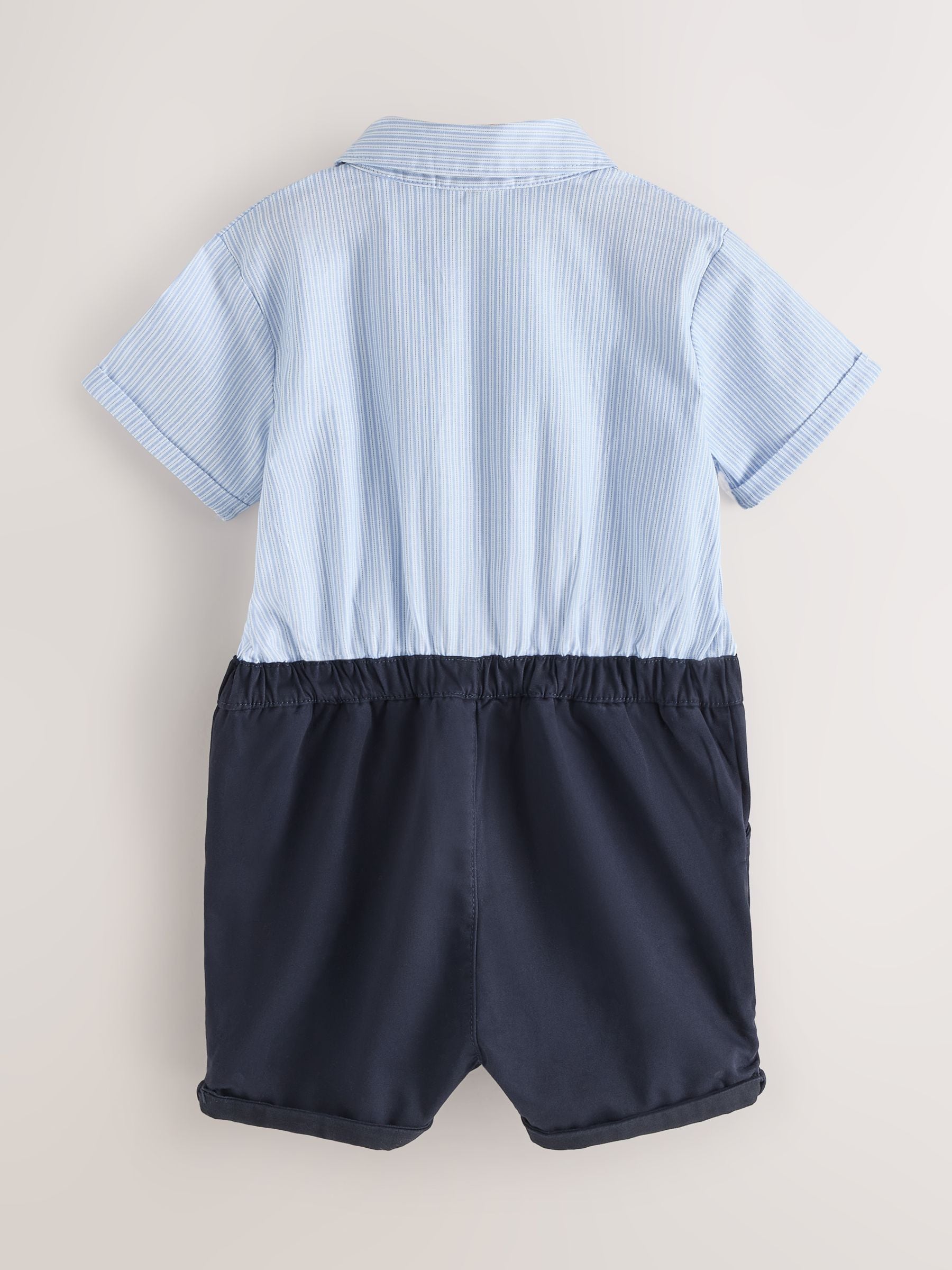 Baker by Ted Baker Blue/Navy Textured Smart Romper image 2