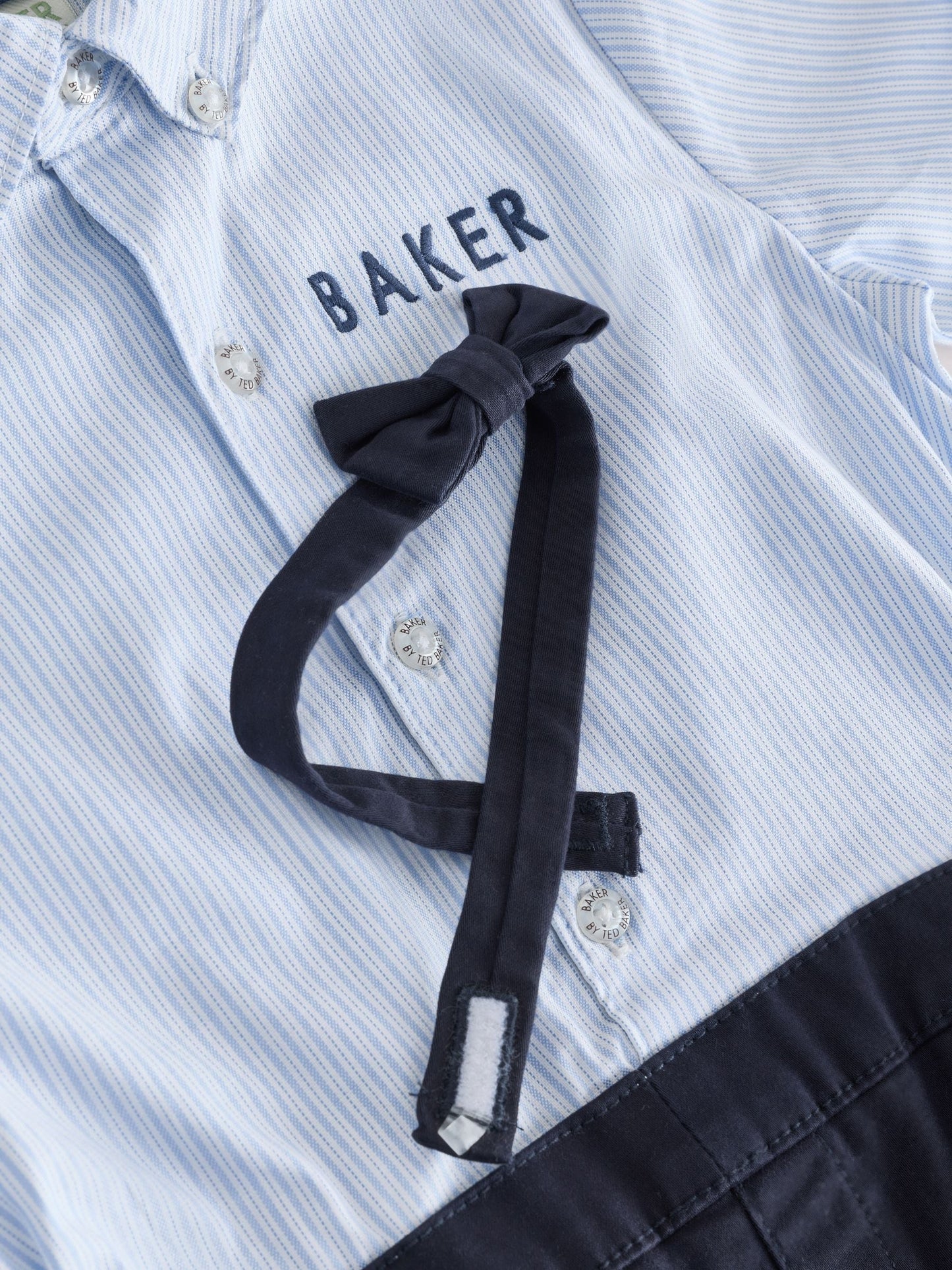 Baker by Ted Baker Blue/Navy Textured Smart Romper image 5