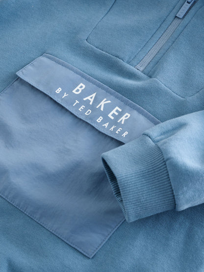 Baker by Ted Baker Blue Hooded Romper image 6