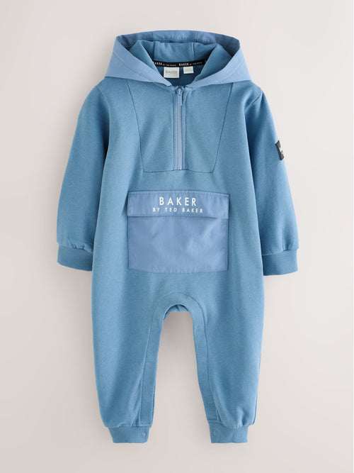 Baker by Ted Baker Blue Hooded Romper image 1