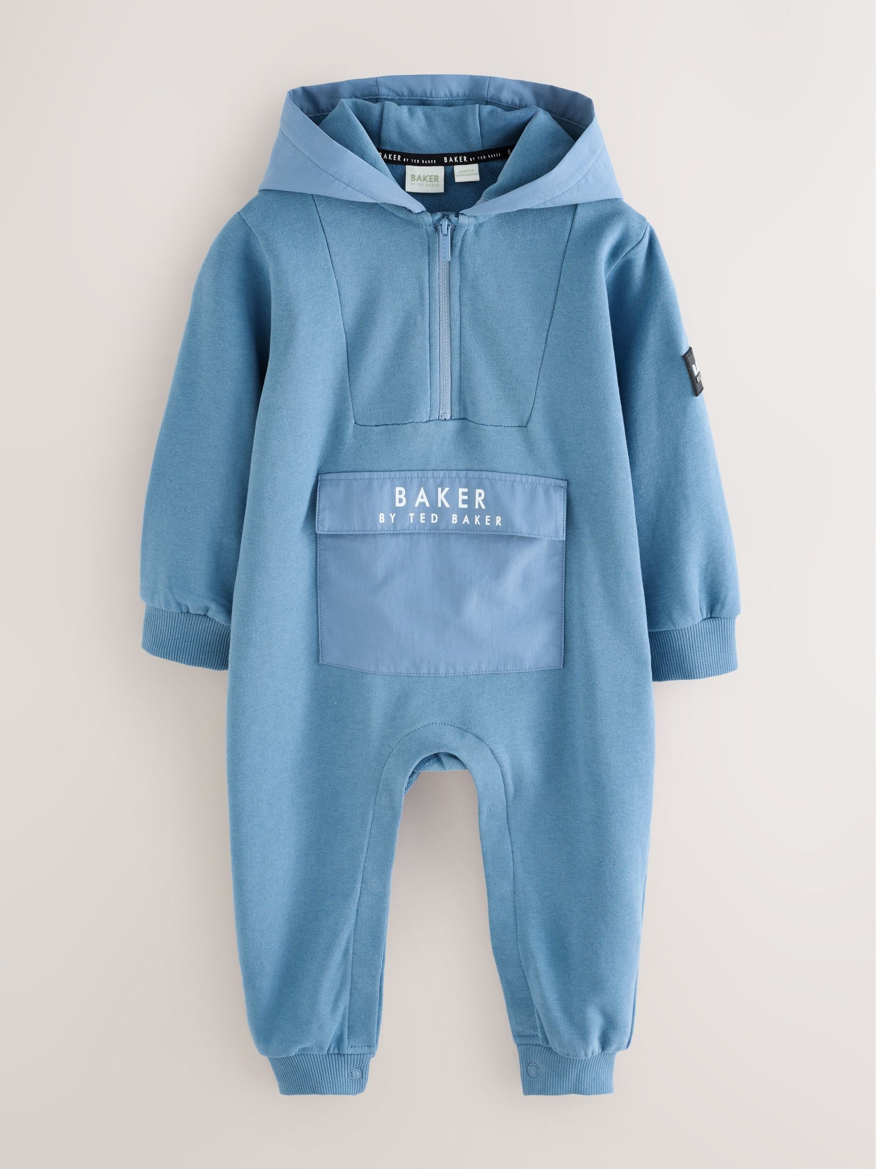 Baker by Ted Baker Blue Hooded Romper image 1