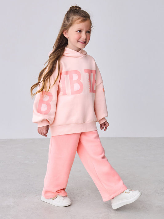 Baker by Ted Baker 2 Piece Oversized Pink Hoodie and Wide Leg Joggers Set
