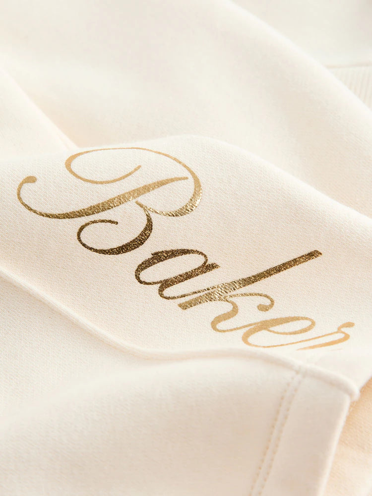 Baker by Ted Baker 2 Piece Cream Sweat & Pintuck Wide