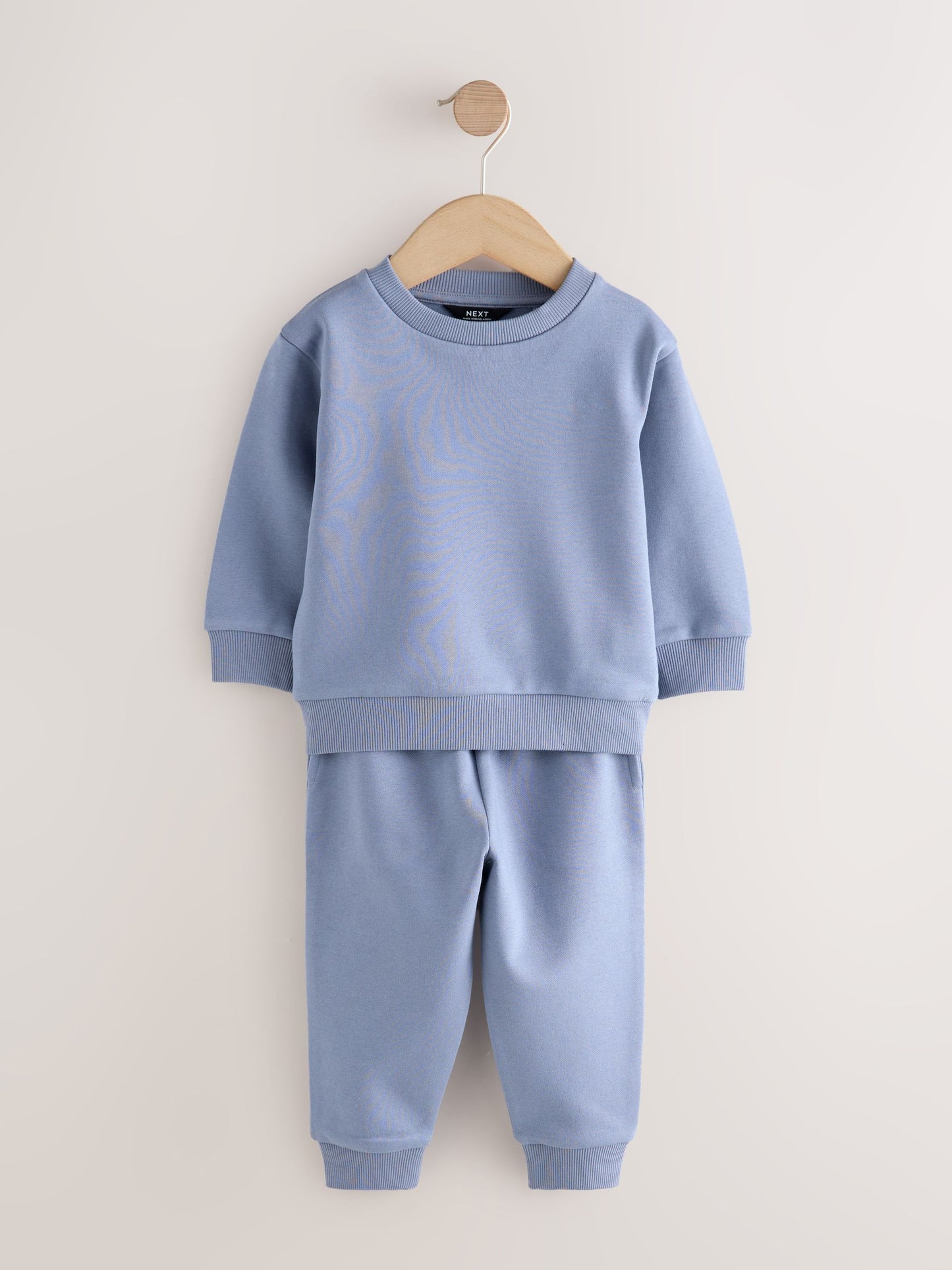 Light Blue Plain Sweatshirt And Joggers Set (3mths-7yrs) image 1