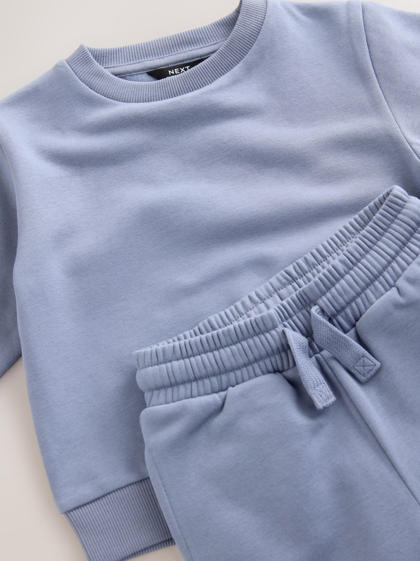 Light Blue Plain Sweatshirt And Joggers Set (3mths-7yrs) image 3