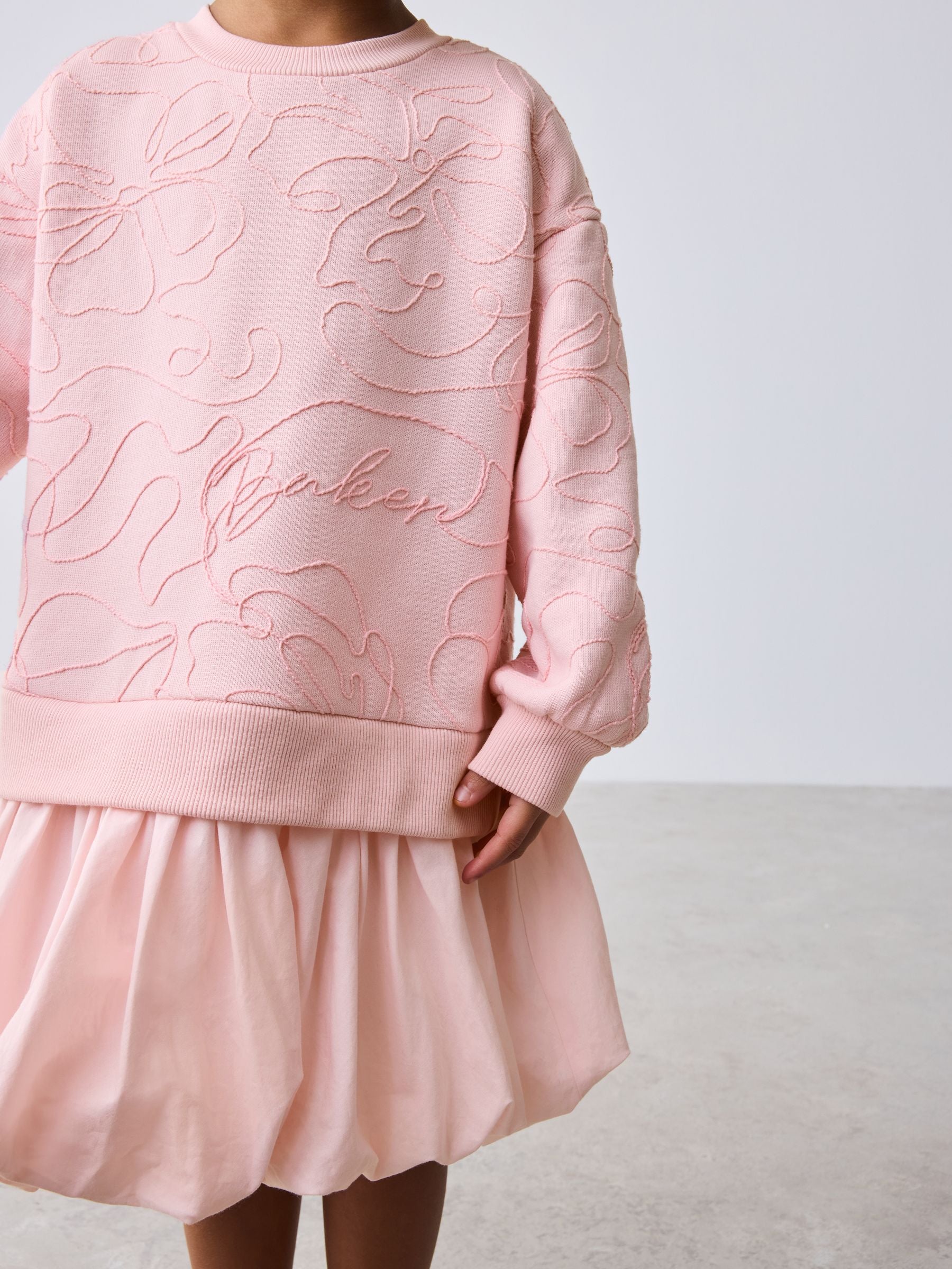 Baker by Ted Baker Corded Bubble Hem Mockable Dress image 3
