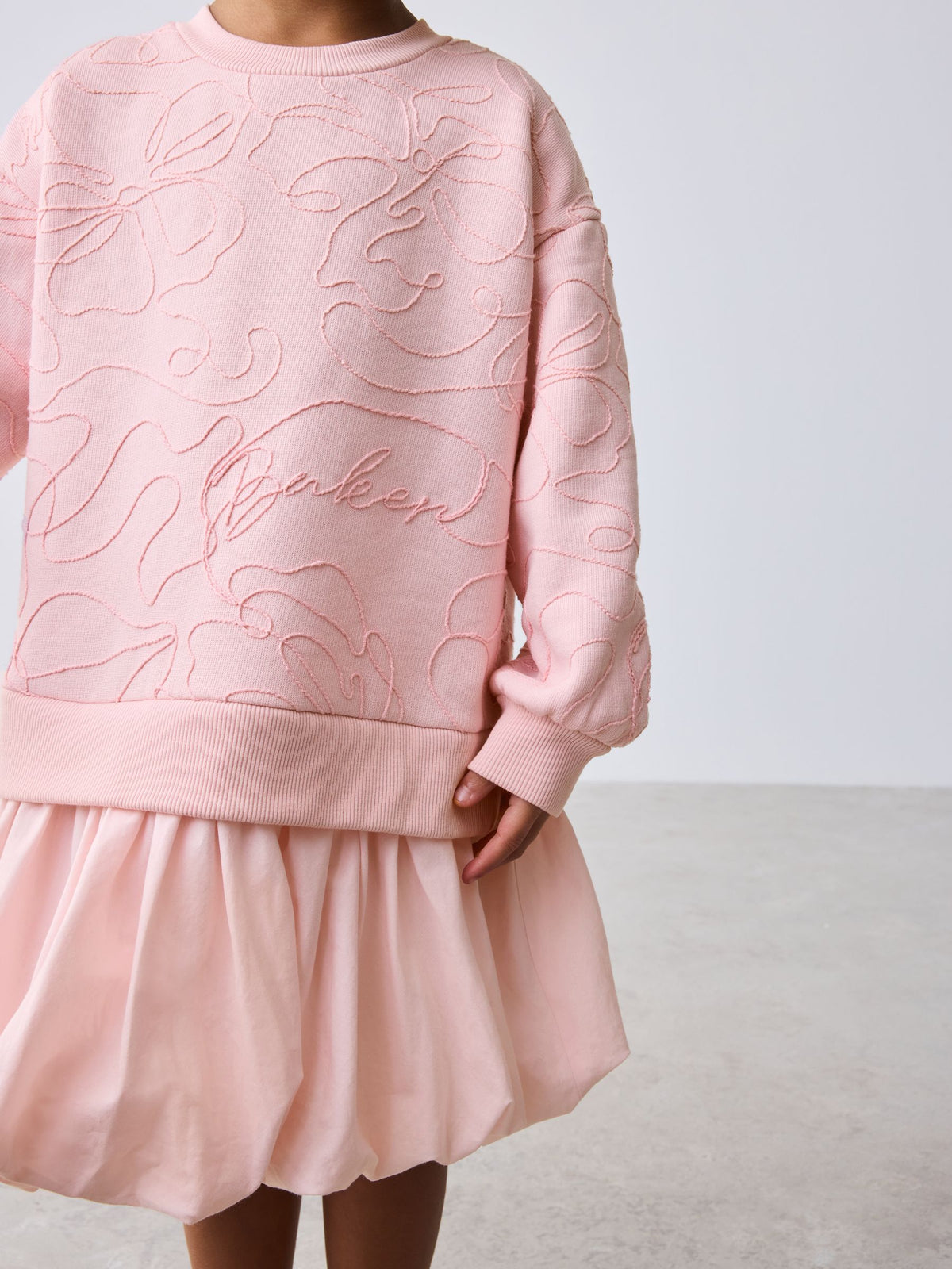 Baker by Ted Baker Corded Bubble Hem Mockable Dress image 3