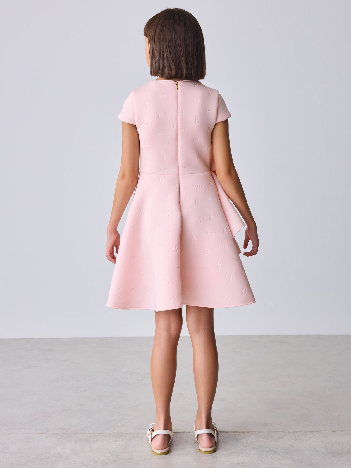 Baker by Ted Baker Pink 3D Corsage Embossed Scuba Dress image 2