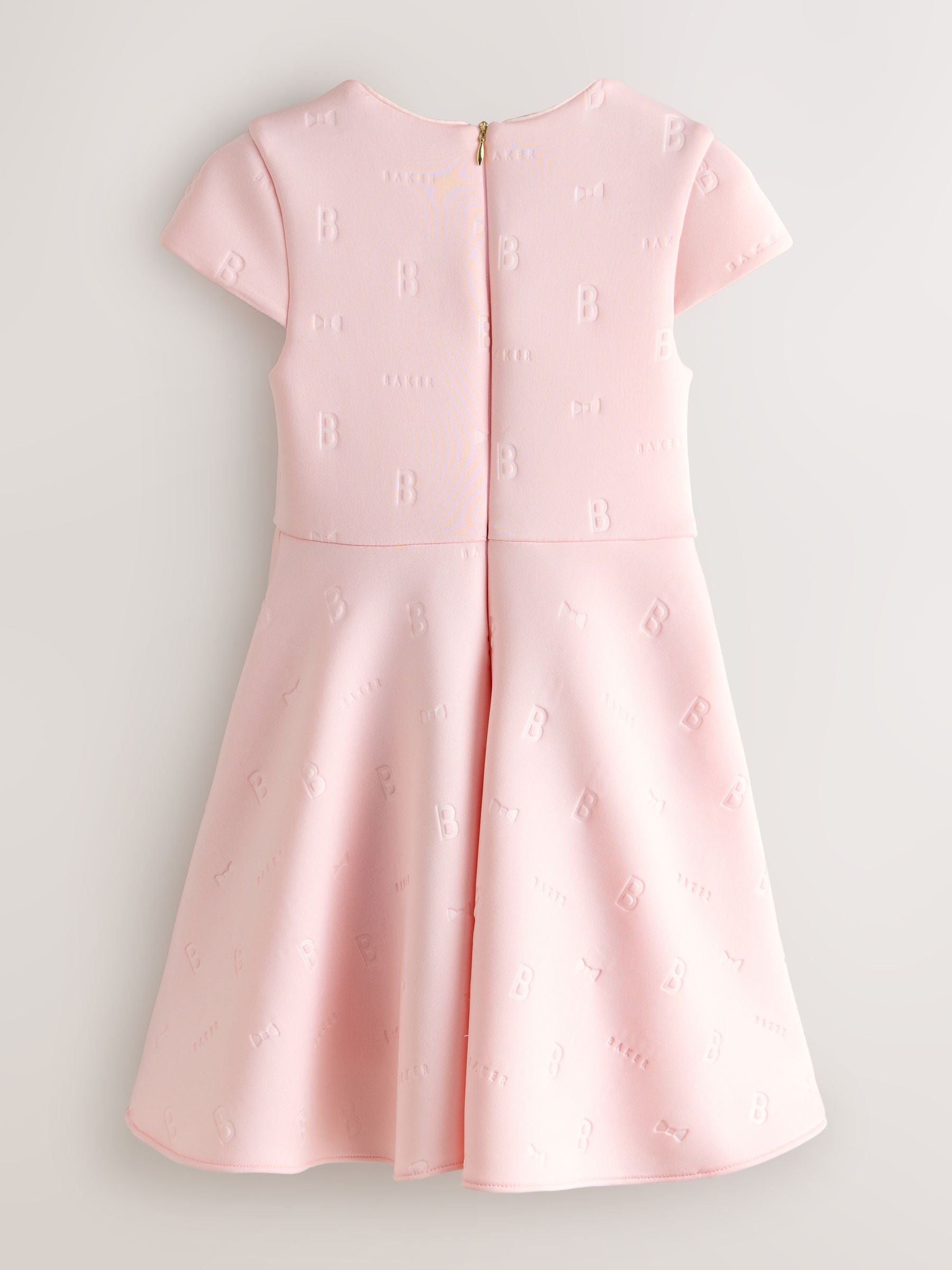 Baker by Ted Baker Pink 3D Corsage Embossed Scuba Dress image 7