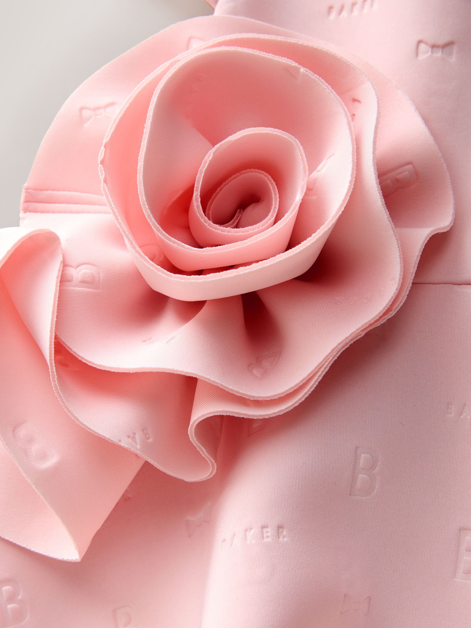 Baker by Ted Baker Pink 3D Corsage Embossed Scuba Dress image 8