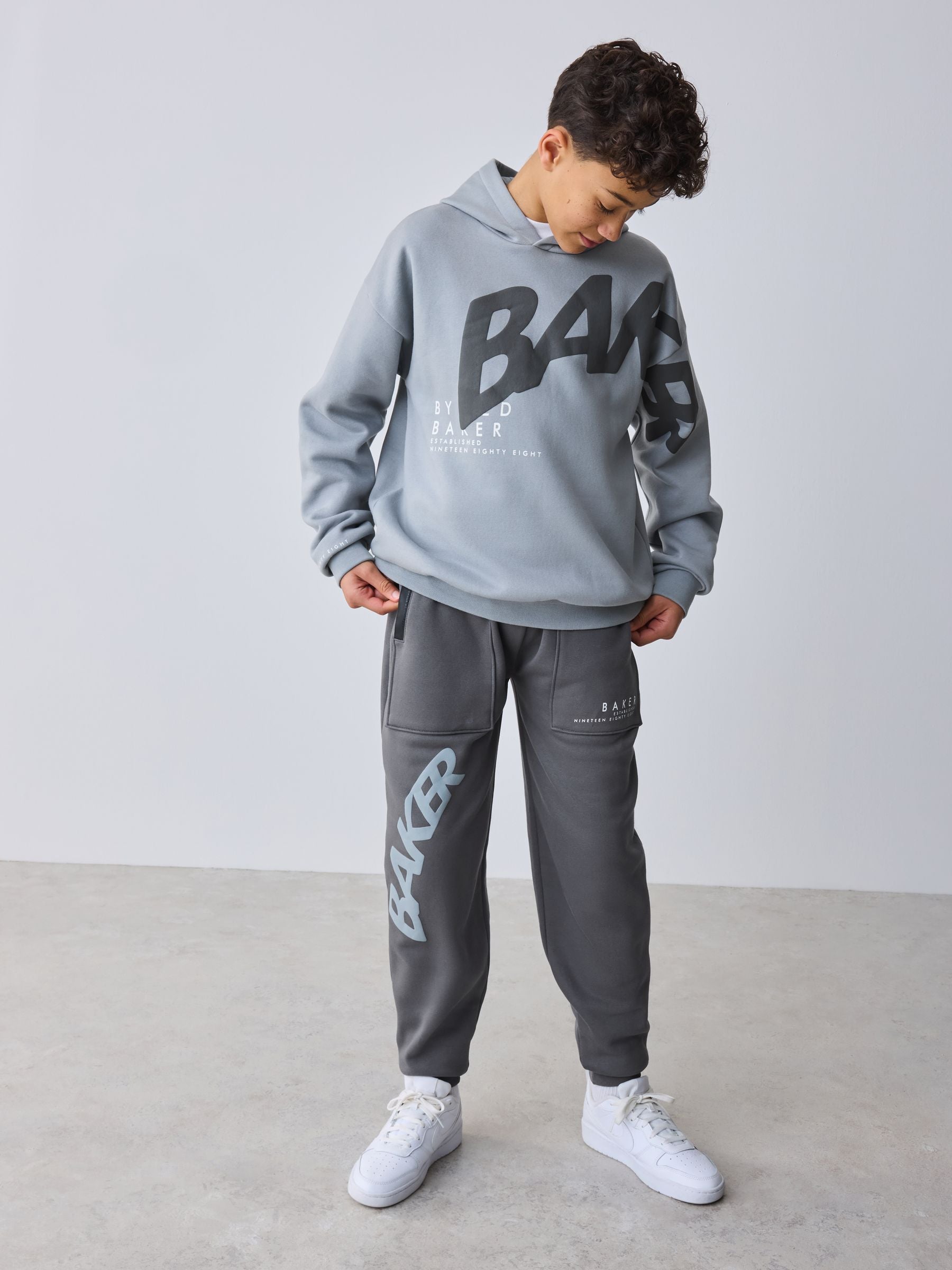Baker by Ted Baker Oversized Graphic Hoodie and Joggers Set image 2