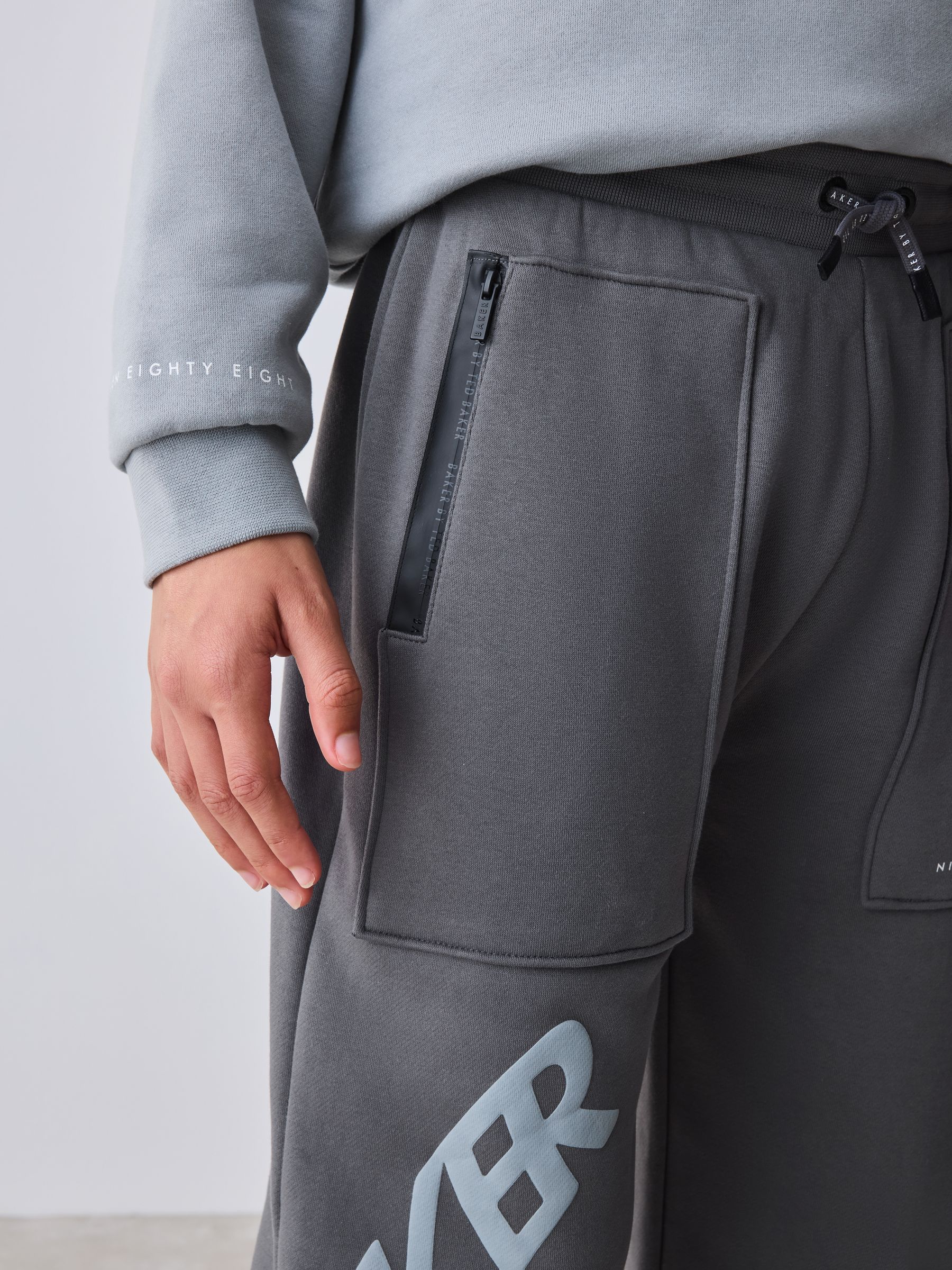 Baker by Ted Baker Oversized Graphic Hoodie and Joggers Set image 7