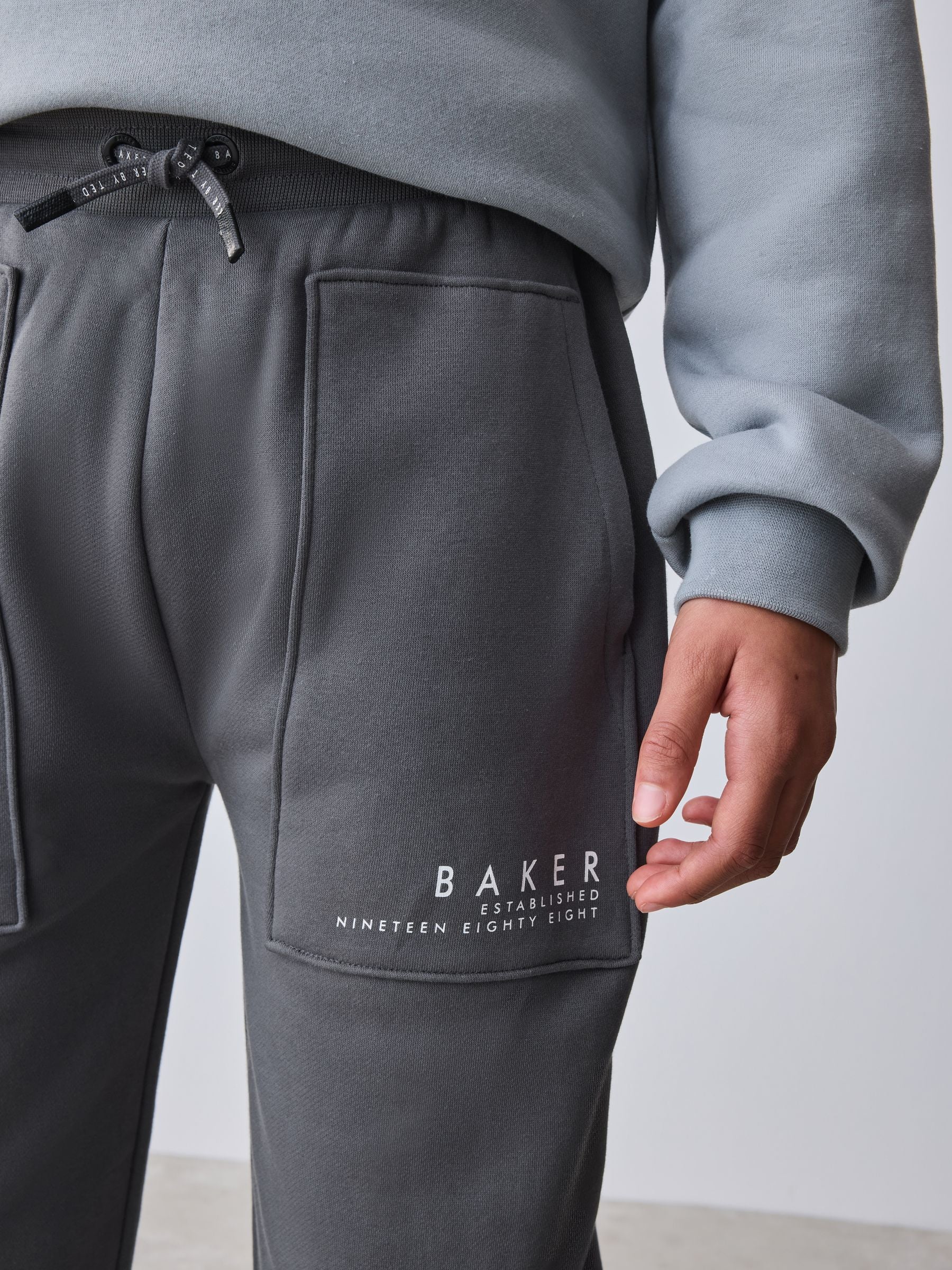 Baker by Ted Baker Oversized Graphic Hoodie and Joggers Set image 9