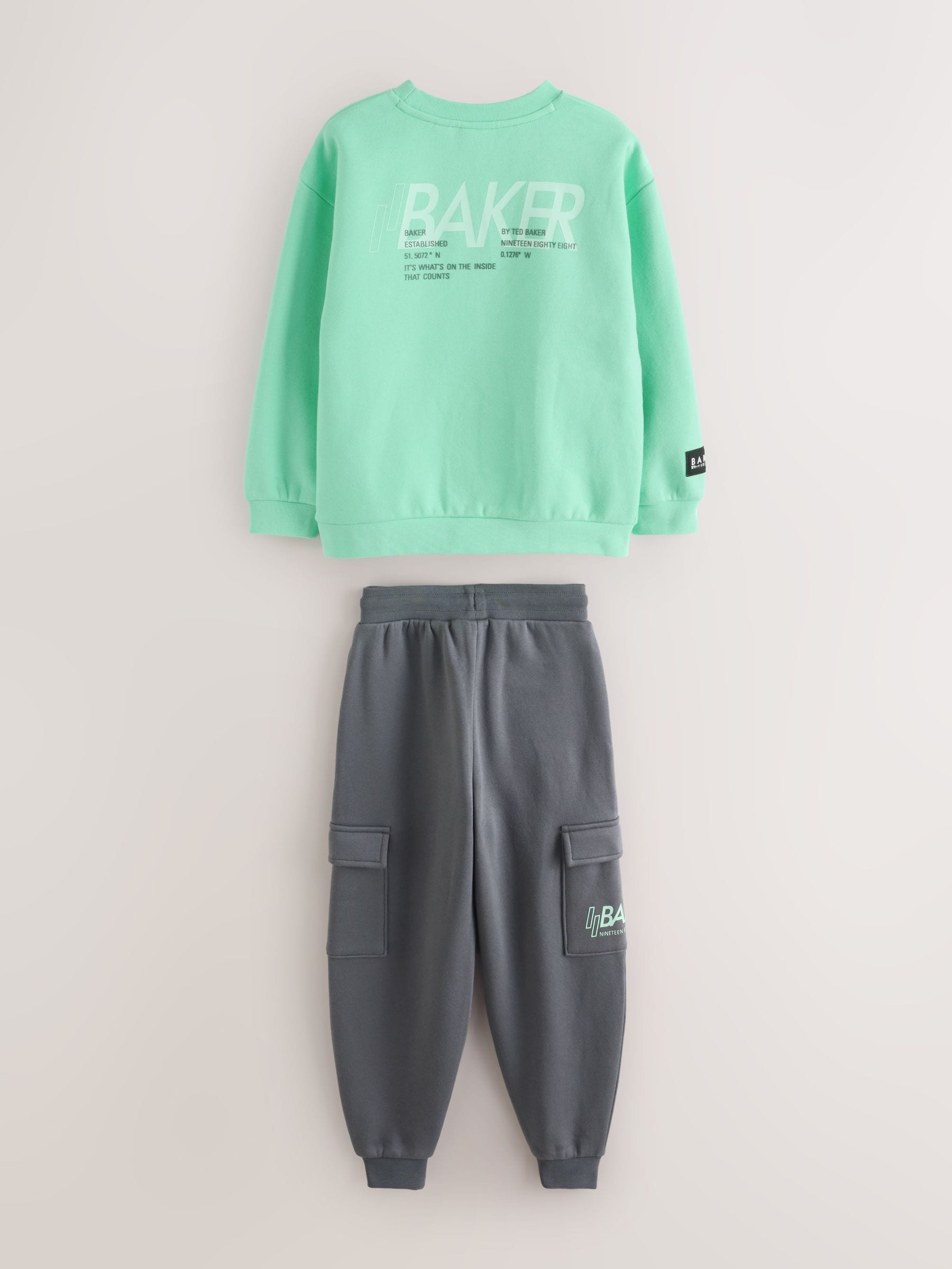 Baker by Ted Baker Sweatshirt and Cargo Joggers Set image 10