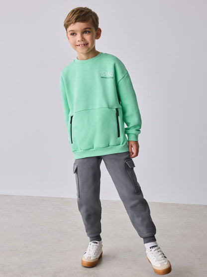 Baker by Ted Baker Sweatshirt and Cargo Joggers Set image 7