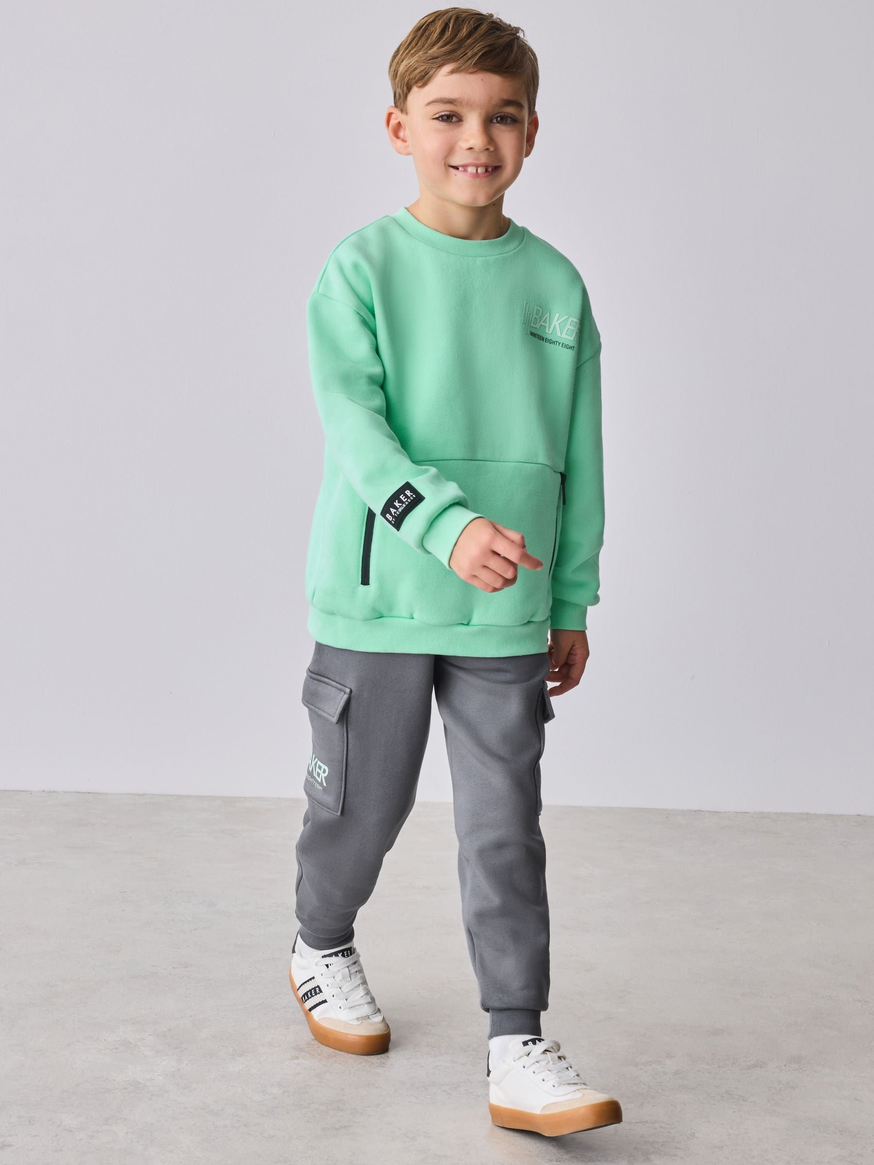 Baker by Ted Baker Sweatshirt and Cargo Joggers Set image 8