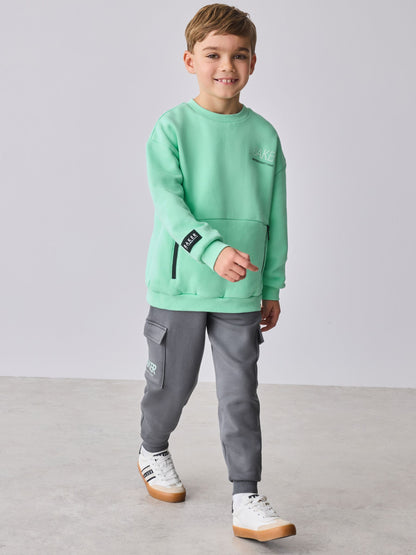 Baker by Ted Baker Sweatshirt and Cargo Joggers Set image 8