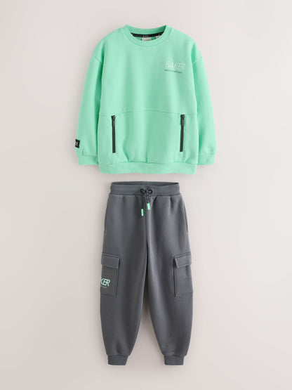Baker by Ted Baker Sweatshirt and Cargo Joggers Set image 9