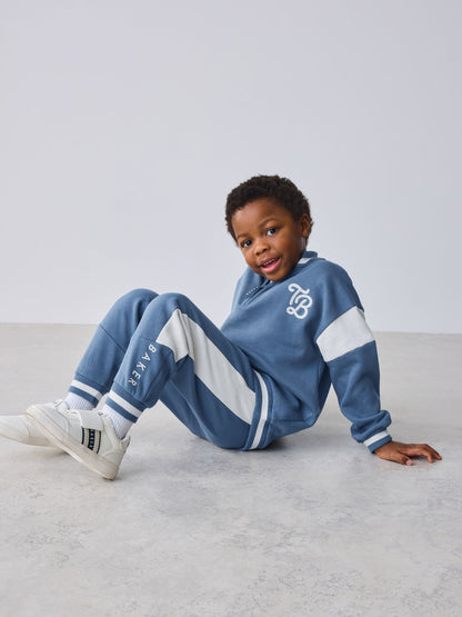 Baker by Ted Baker Blue Varsity Sweatshirt and Joggers Set image 4